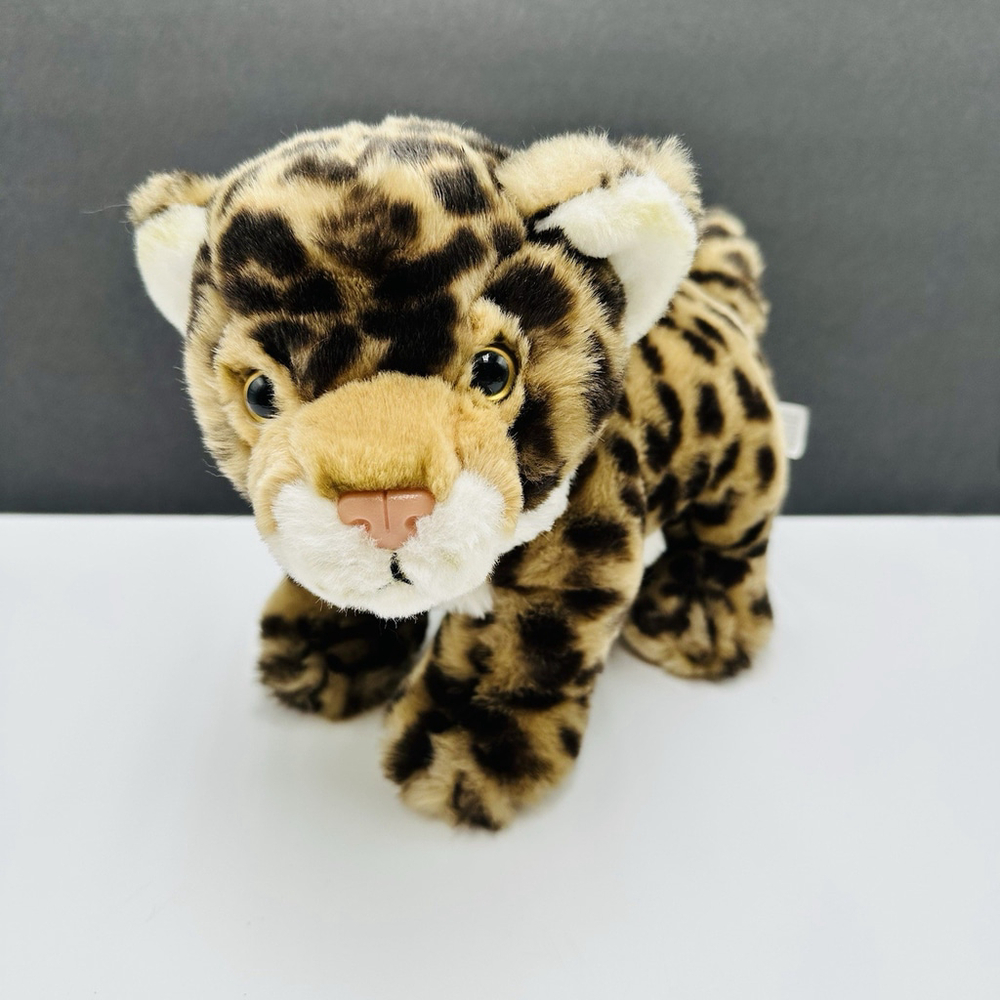 VTG Kmart Spotted Leopard Cheetah Plush Cub 11” Long Stuffed Animal Toy